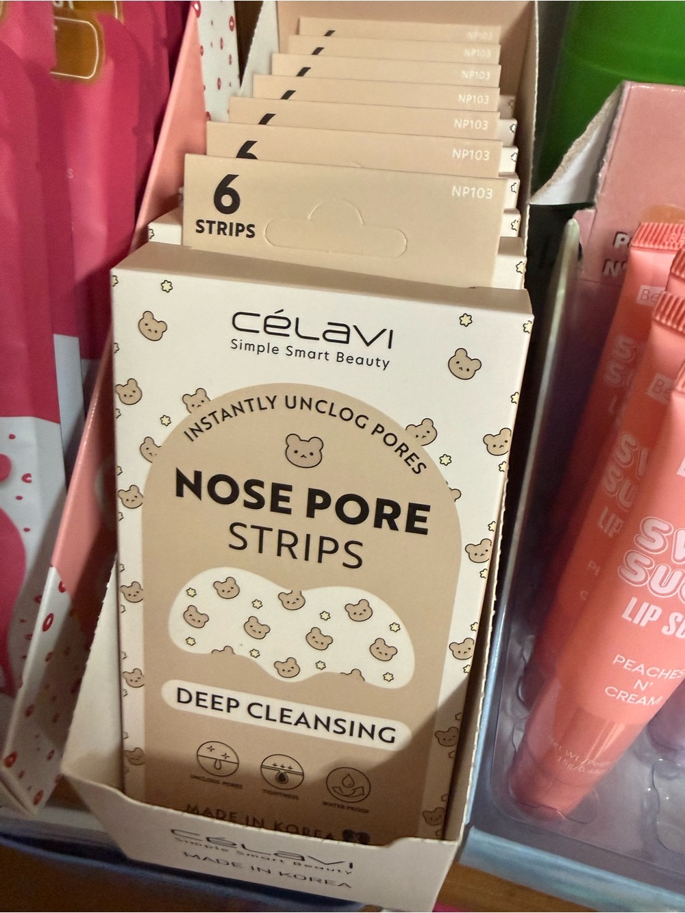 Célavi Deep Cleansing Nose Pore Strips — Beige (6 Strips)